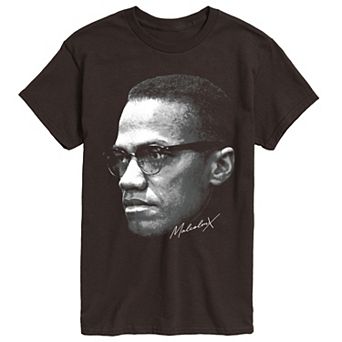 Men's Malcolm X Portrait Graphic Tee