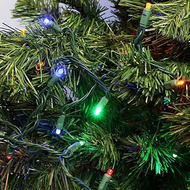 Sunnydaze 22 ft 70 Ct Indoor/Outdoor Holiday Wide Angle LED Lights