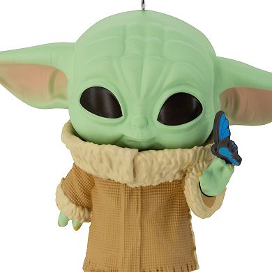 Star Wars: The Mandalorian Grogu With Butterfly Funko POP! Hallmark Christmas Ornament