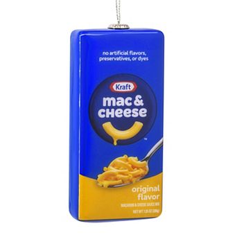 Kraft Mac & Cheese Box Shatterproof Hallmark Christmas Ornament