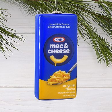 Kraft Mac & Cheese Box Shatterproof Hallmark Christmas Ornament
