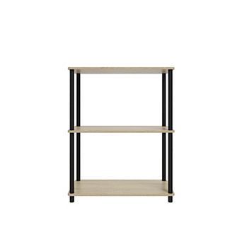 3 tier Wood Household Shelving Unit (23.54 in W x 29.72 in H x 11.73 in D)