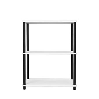3 tier Wood Household Shelving Unit (23.54 in W x 29.72 in H x 11.73 in D)