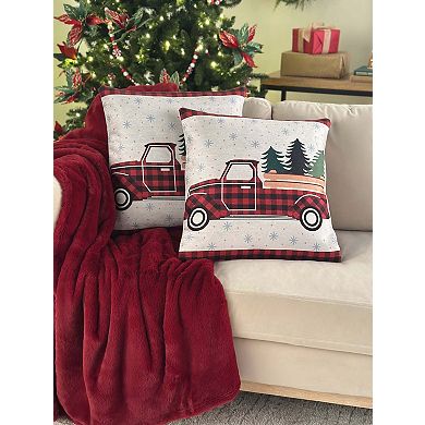 BrylaneHome Printed Fall Pillows, Set Of 2
