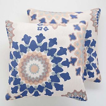BrylaneHome Printed Fall Pillows, Set Of 2