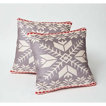 BrylaneHome Printed Fall Pillows, Set Of 2