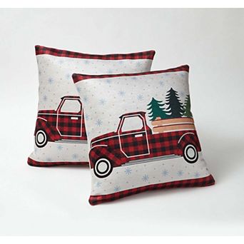 BrylaneHome Printed Fall Pillows, Set Of 2