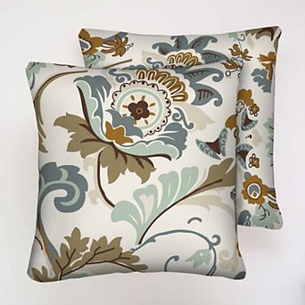 BrylaneHome Set Of 2 Decorative Pillows, 20"" X 20""