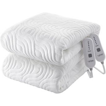 Flannel Heated Mattress Pad for Bed, 5-Temp Settings with 10H Auto Shut-Off, Ultra Soft