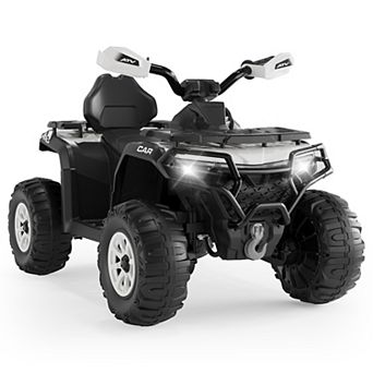 12V Kids Ride-On ATV with Parent Remote, Off-Road 4-Wheeler, Suspension, LED Flag, Bluetooth, Music