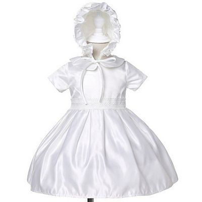 cotton baptism dress EMILY Summer Baptism Dress Set for Girl – Cotton Dress with Headband or  Headscarf