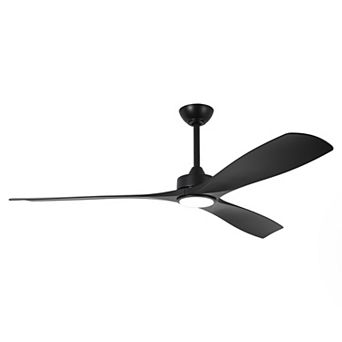 60" Transitional Integrated LED Propeller Ceiling Fan with Light and Remote