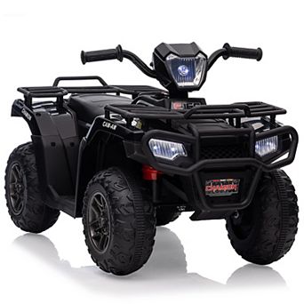 12V Kids Ride-On ATV for Toddlers, Electric 4-Wheel Vehicle with LED Lights, Music, 2.2mph