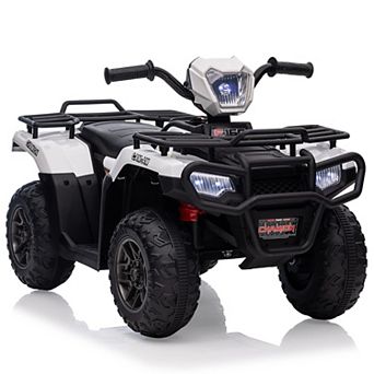 12V Kids Ride-On ATV for Toddlers, Electric 4-Wheel Vehicle with LED Lights, Music, 2.2mph