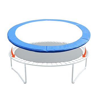 Aoodor Trampoline Safety Pad Replacement 8/10/12/14/15FT for Round Frame, Green/Blue