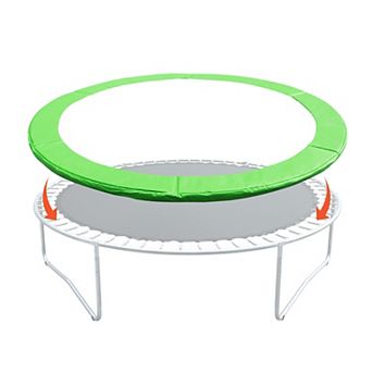 Aoodor Trampoline Safety Pad Replacement 8/10/12/14/15FT for Round Frame, Green/Blue