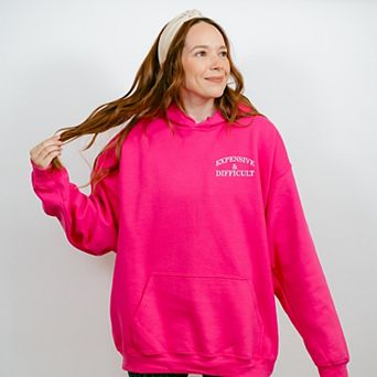 Embroidered Expensive & Difficult - Women's Graphic Hoodie