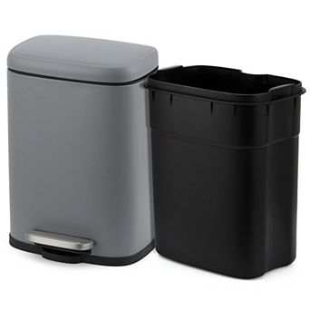 Fancihabor 5L Trash Can Trash Can,Bathroom Trash Can, Stainless Steel