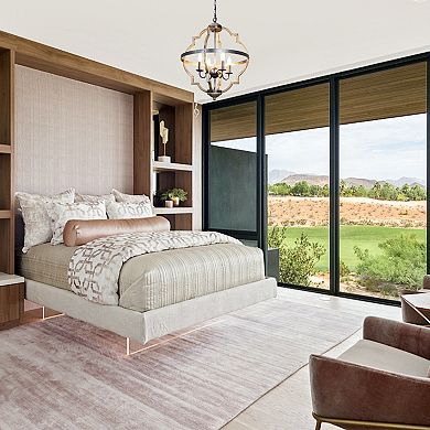 Parrot Unlce Vintage Distressed Metal 4-light Candle Chandelier Light Fixture