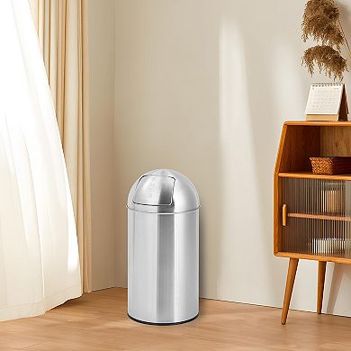 Fancihabor Heavy-Duty Commercial Trash Can with Anti-Fingerprint Cover