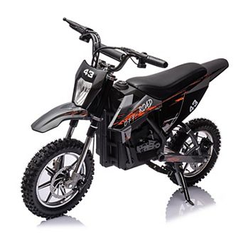 36V Electric Dirt Bike, 15.5MPH Off-Road Motorcycle w/500W Brushed Motor, Disc Brake, LED Light