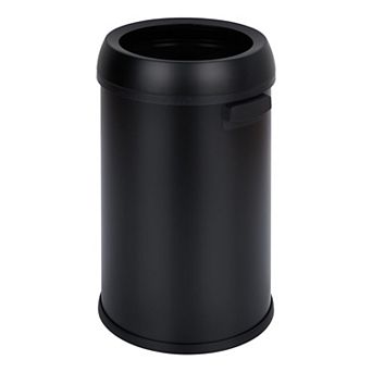 Fancihabor Commercial Round Open Stainless Steel Trash Can for Outdoor, Home, Office