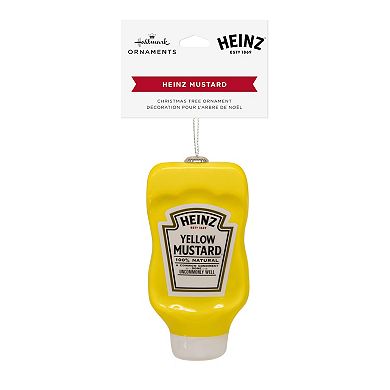 Heinz Mustard Bottle Shatterproof Hallmark Christmas Ornament