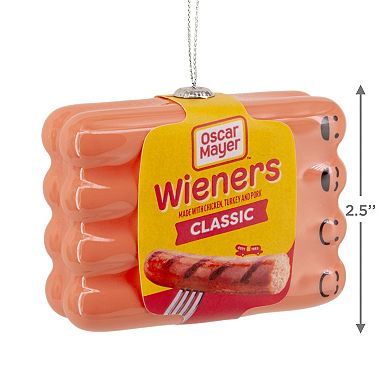 Oscar Mayer Classic Wieners Shatterproof Hallmark Christmas Ornament