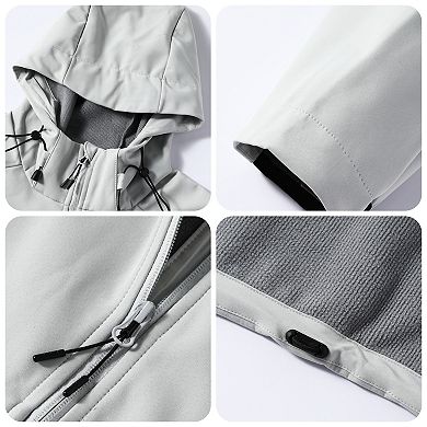 Men's Fleece Lined Softshell Jacket Warm Water Resistant Windproof