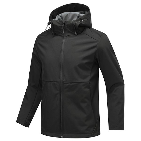 Men's Fleece Lined Softshell Jacket Warm Water Resistant Windproof