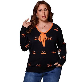 Women's Fall V Neck Sweater Plus Size Trendy Long Sleeve Coat Casual Lightweight Knit Pullover Tops