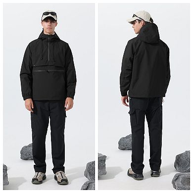 Men's Softshell Lightweight Quarter Zip Pullover Jacket