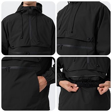 Men's Softshell Lightweight Quarter Zip Pullover Jacket