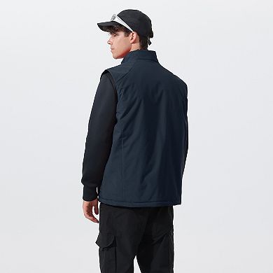 Men's Padded Vest Windproof Full Zip Sleeveless Warm Outdoor