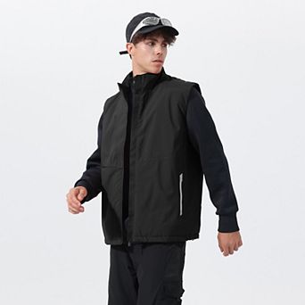 Men's Padded Vest Windproof Full Zip Sleeveless Warm Outdoor
