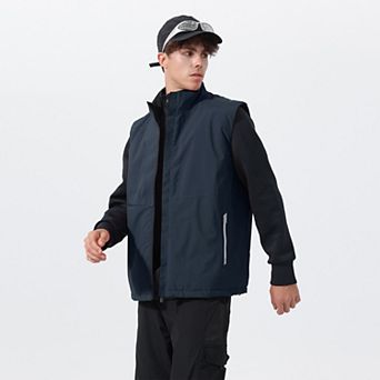 Men's Padded Vest Windproof Full Zip Sleeveless Warm Outdoor