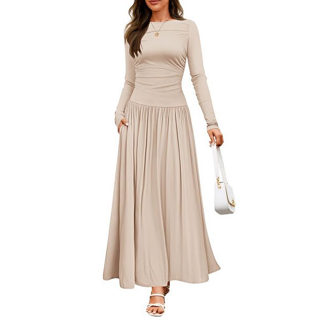 fitted lace wedding dress Celeste Striped Knit Maxi Dress, Medium main image 0