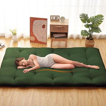 Japanese Futon Floor Mattress, Tatami Mat Foldable Japanese Floor Bed Roll Up Mattress