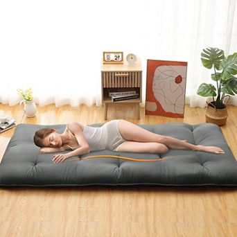 Japanese Futon Floor Mattress, Tatami Mat Foldable Japanese Floor Bed Roll Up Mattress