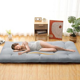 Japanese Futon Floor Mattress, Tatami Mat Foldable Japanese Floor Bed Roll Up Mattress