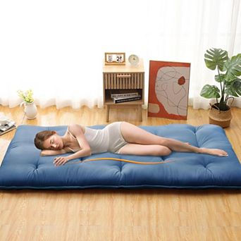 Japanese Futon Floor Mattress, Tatami Mat Foldable Japanese Floor Bed Roll Up Mattress