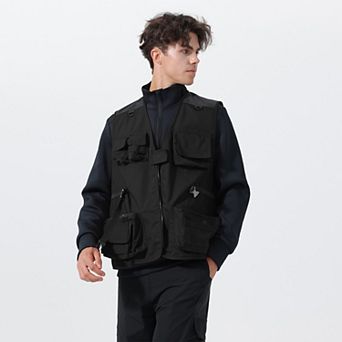 Men's Multi-Pocket Cargo Vest Work Outdoor Tactical Utility