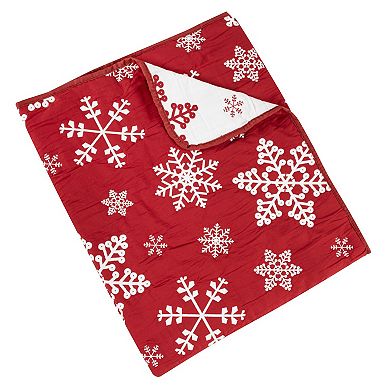 Greenland Home Fashions Snowflakes Throw Blanket