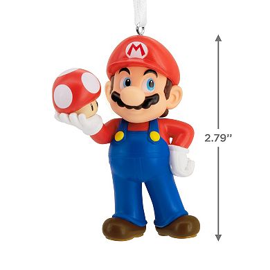 Nintendo Super Mario With Super Mushroom Hallmark Christmas Ornament