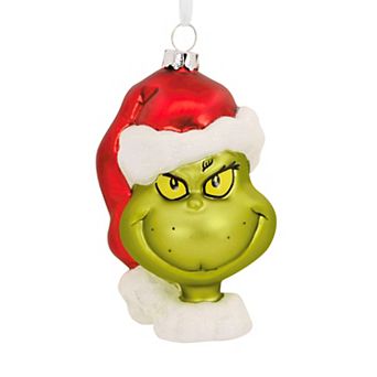 Dr. Seuss's How the Grinch Stole Christmas! Grinch Blown Glass Hallmark Christmas Ornament