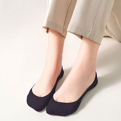 Women's Non-slip No Show Socks Soft Solid Bottom for Casual 6Pk