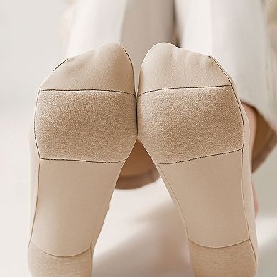 Women's Non-slip No Show Socks Soft Solid Bottom for Casual 6Pk
