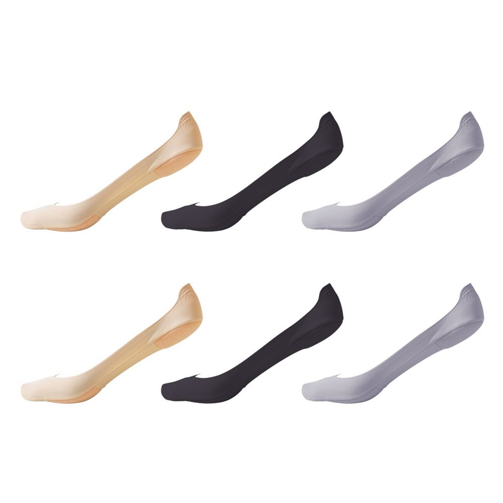 Women's Non-slip No Show Socks Soft Solid Bottom for Casual 6Pk