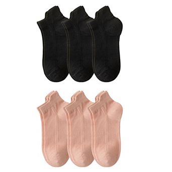 Women's No Show Socks Classic Thin Mesh Breathable 6 pk
