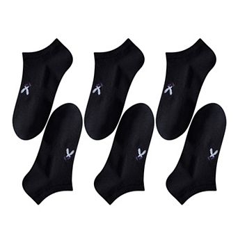 Women's No-Show Socks with FUN Letters 6 pk
